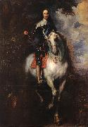 DYCK, Sir Anthony Van Equestrian Portrait of Charles I, King of England oil painting reproduction